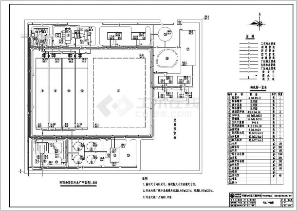 污水厂工艺设计图-图二