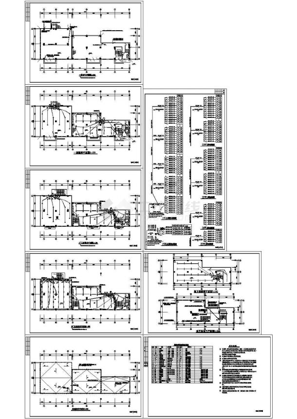 库房兼办公楼电气设计cad施工图纸-图一