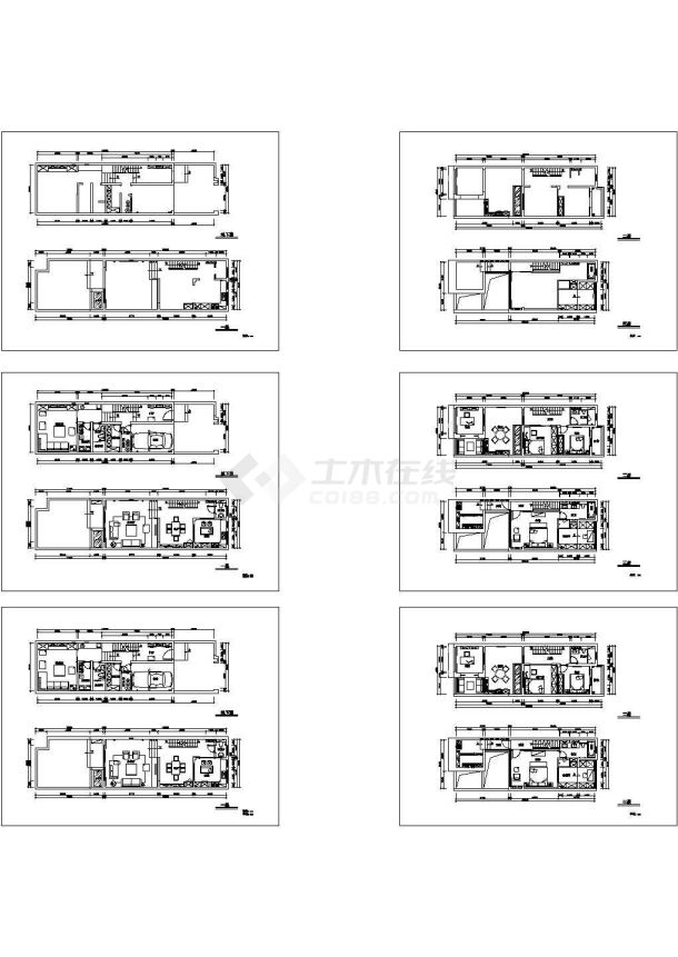 深圳罗湖地区某白马别墅装修设计CAD施工图-图二