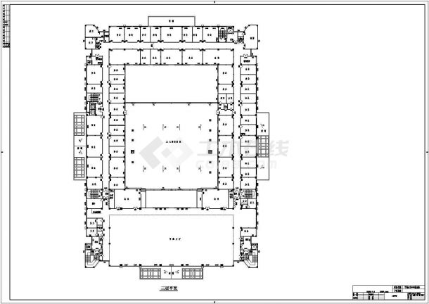 [河南]行政综合楼施工组织设计施工CAD图纸-图二