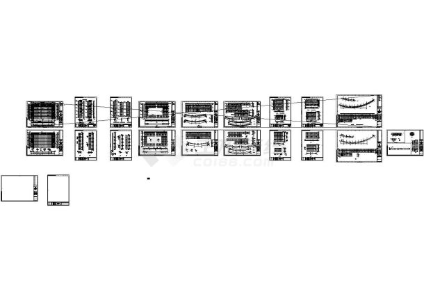 某多层图书馆幕墙设计cad全套施工图（含设计说明）-图一