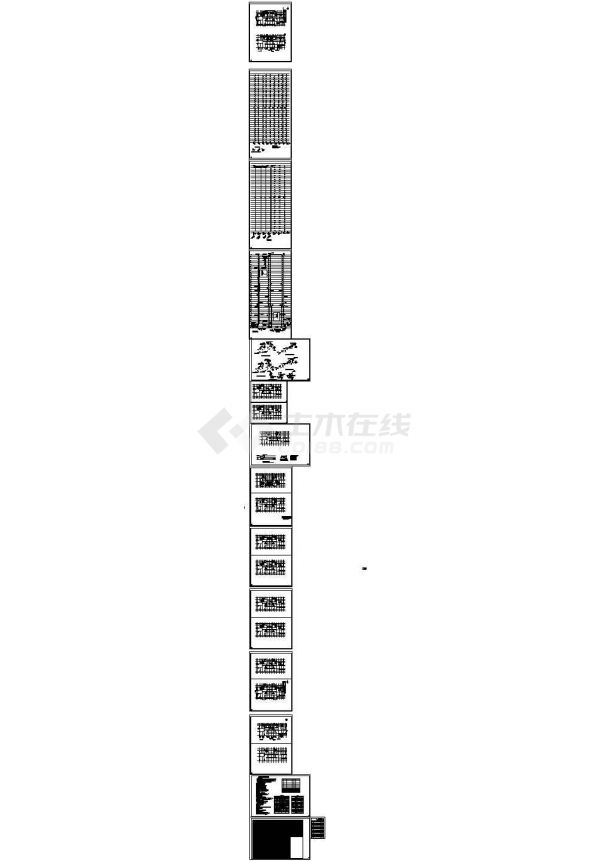 [江苏]34层住宅楼给排水消防施工设计cad图，含设计说明-图二