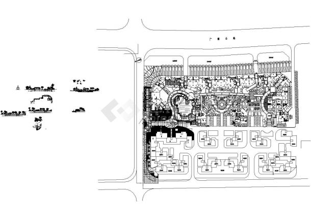 深圳金石雅苑全套施工设计cad图纸（含设计说明，平面布置图）-图一