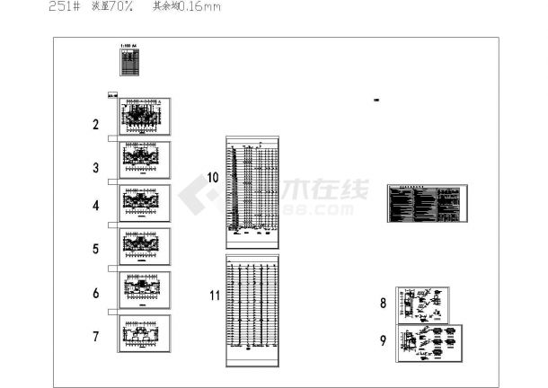 [湖北]19层一类高层住宅给排水消防施工设计cad图-图二