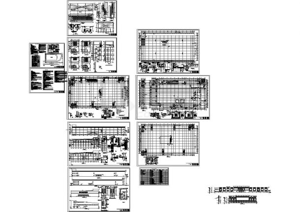某25264平方米潍坊二层购物广场大型钢结构超市建筑施工cad图纸-图一