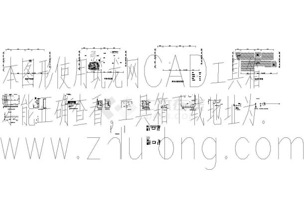 北京万科小区红色现代风格住宅装修设计CAD施工图-图一