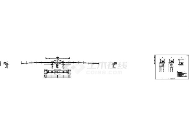 拱桥总体桥型布置节点详图设计-图一