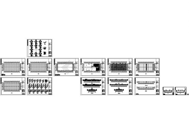某单层门式刚架工业生产厂房设计cad全套结构施工图（标注详细）-图二