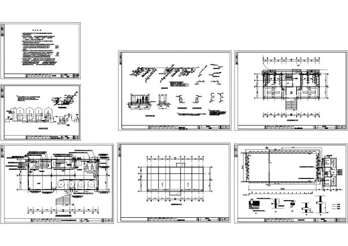某学校游泳池及附属机房给排水CAD图纸设计_图1