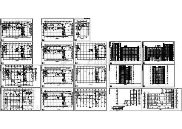 某高层办公楼建筑设计CAD图-图一