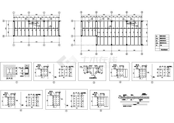 钢结构螺栓连接节点构造CAD详图-图一