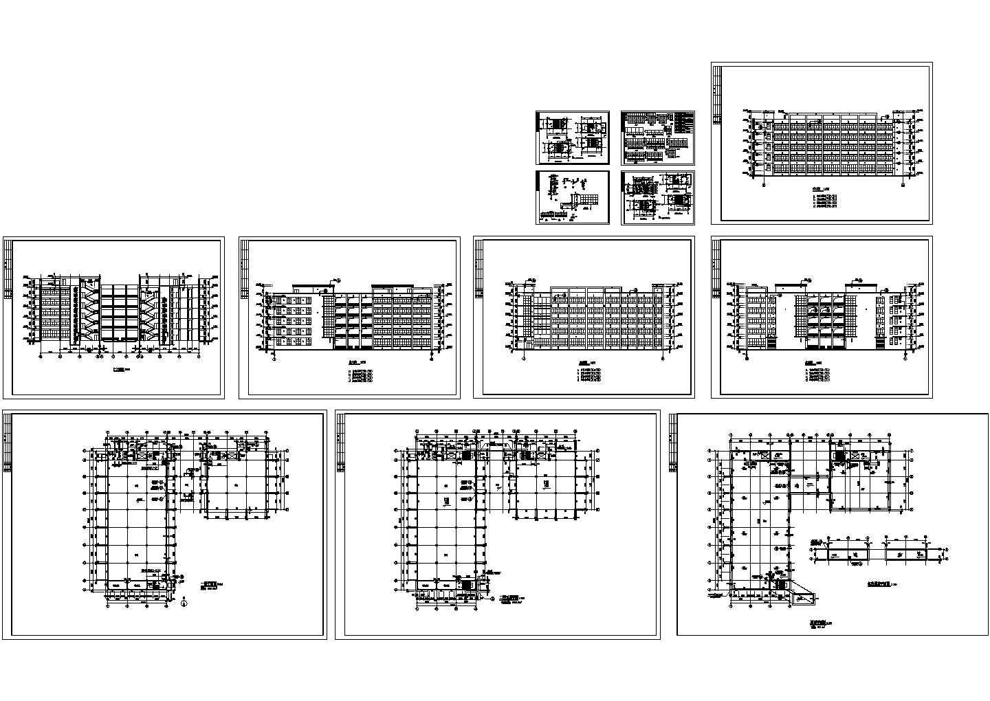 某多层厂房建筑施工CAD图纸