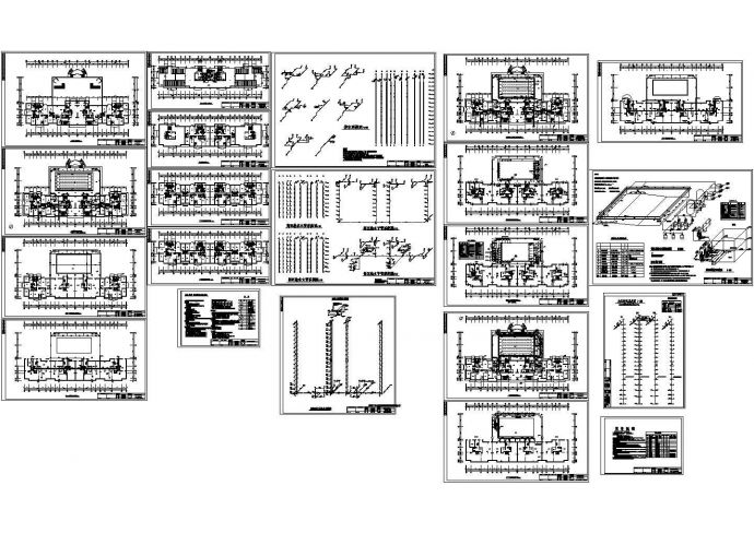 某十七层住宅楼给排水设计CAD图纸设计 （cad，21张图纸）_图1