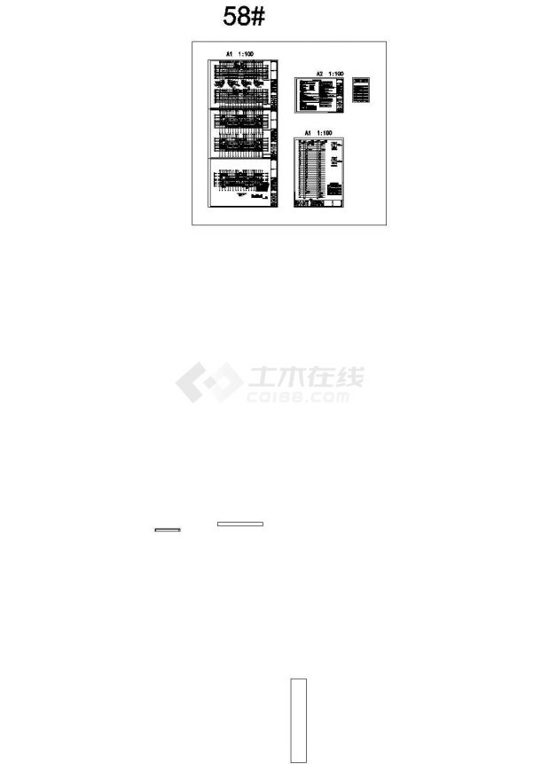 江苏万科34层住宅楼暖通施工CAD图纸设计 （cad，4张图纸）-图一