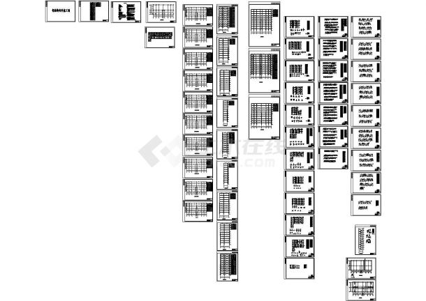 花园钢结构住宅楼全套设计CAD结构图-图二
