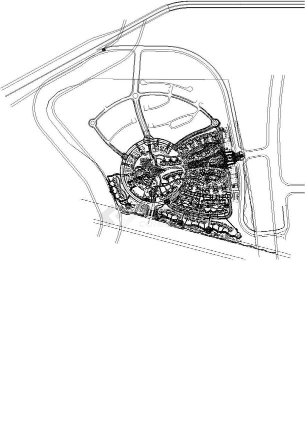 广州某地中海康城花园全套景观设计施工cad图（含设计说明）-图二