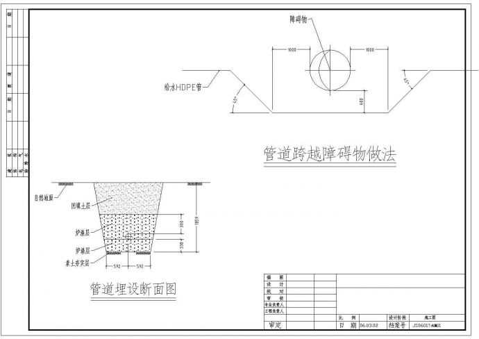水源泵房及管线设计图cad施工图设计_图1