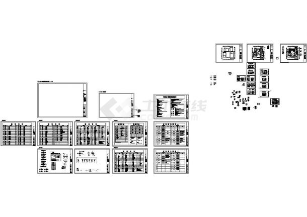上海奥林匹克花园小区住宅装修设计CAD施工图-图一