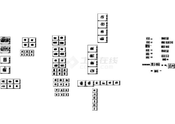 哈尔滨某地区3层美式古典别墅装修设计CAD施工图-图一