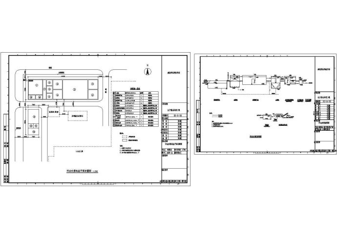 某厂房污水处理图cad施工图设计_图1
