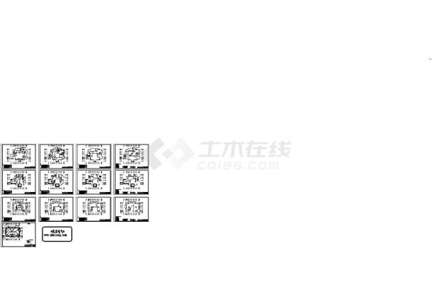 三层别墅电气施工图纸设计dwg-图二