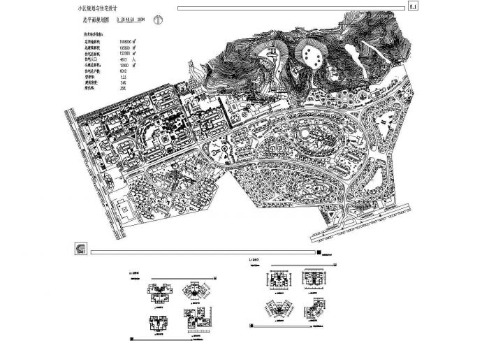 某地区碧桂园小区CAD设计参考图_图1