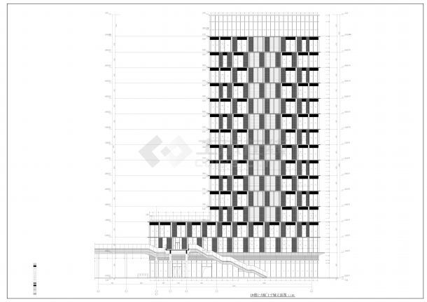 新天地大厦（12/14F）1号楼2号楼幕墙 效果图-图二