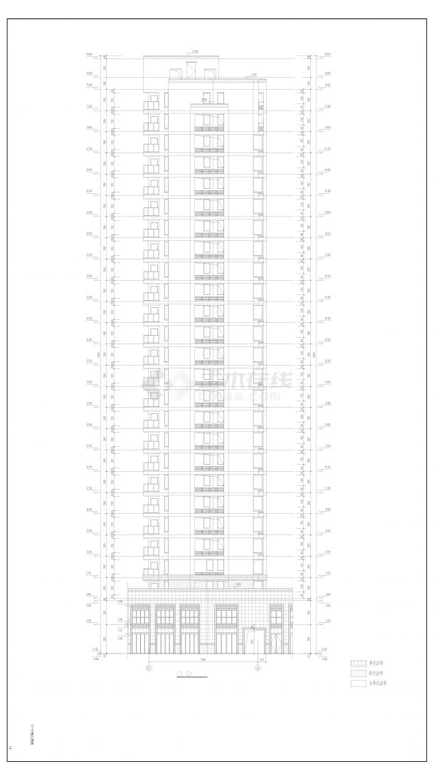 城中村改造安置工程17号楼--建筑-图一