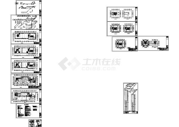 某高层办公楼采暖通风施工图Cad设计图（某甲级院设计，标注详细）-图一