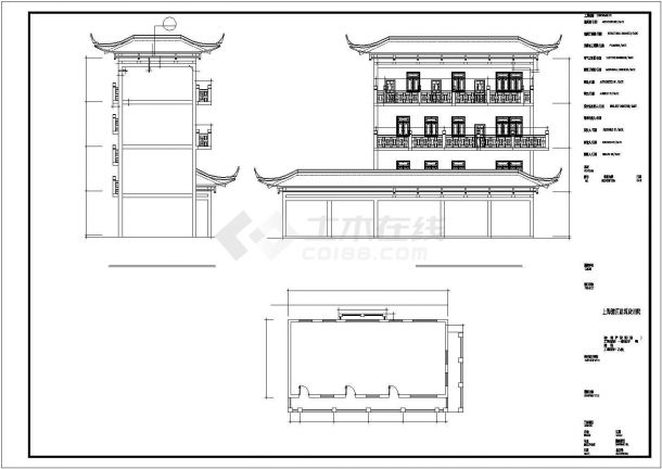 某天山茶城CAD设计构造节点完整装饰图-图一