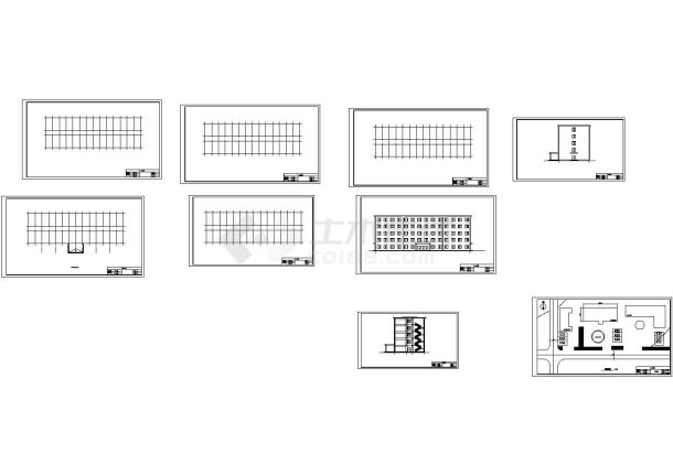 4073平米五层框架办公楼建筑结构设计施工cad图纸（含计算书）-图一