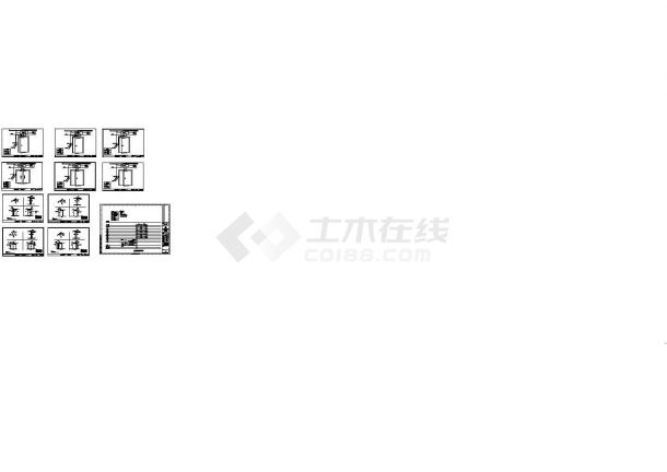 北京工业大学新区学科楼门禁系统CAD全套图纸-图一