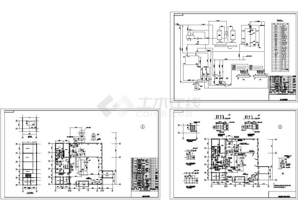20t热水锅炉房设计（6个CAD文件）cad施工图设计-图一