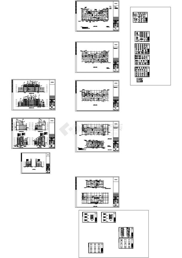 某中医院部分建筑施工图-图一