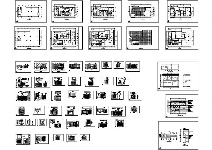 某大型美容院全套室内CAD图纸_图1