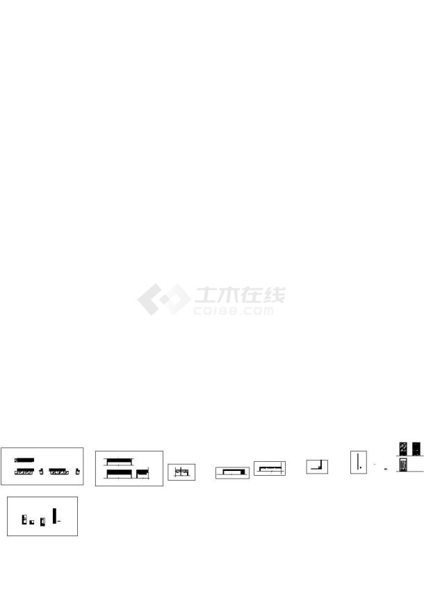 新中式足浴城休闲桑拿spa会所装修图cad-图一