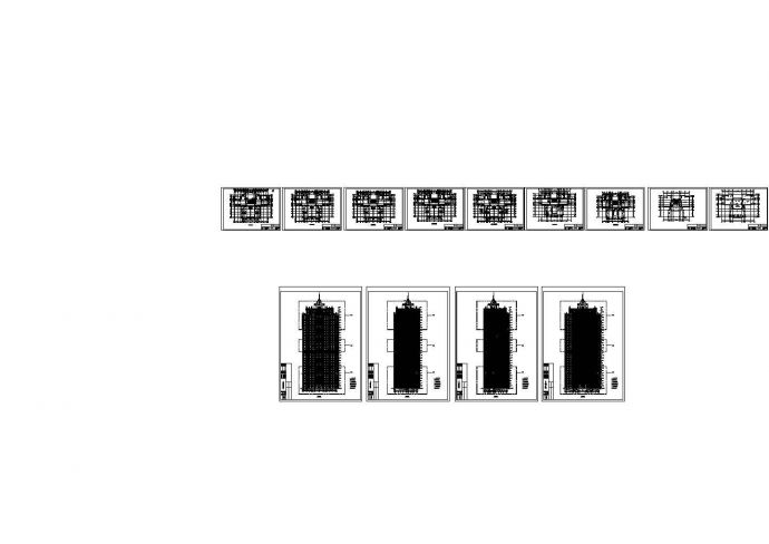 高层建筑石材幕墙施工图（CAD、50张）_图1
