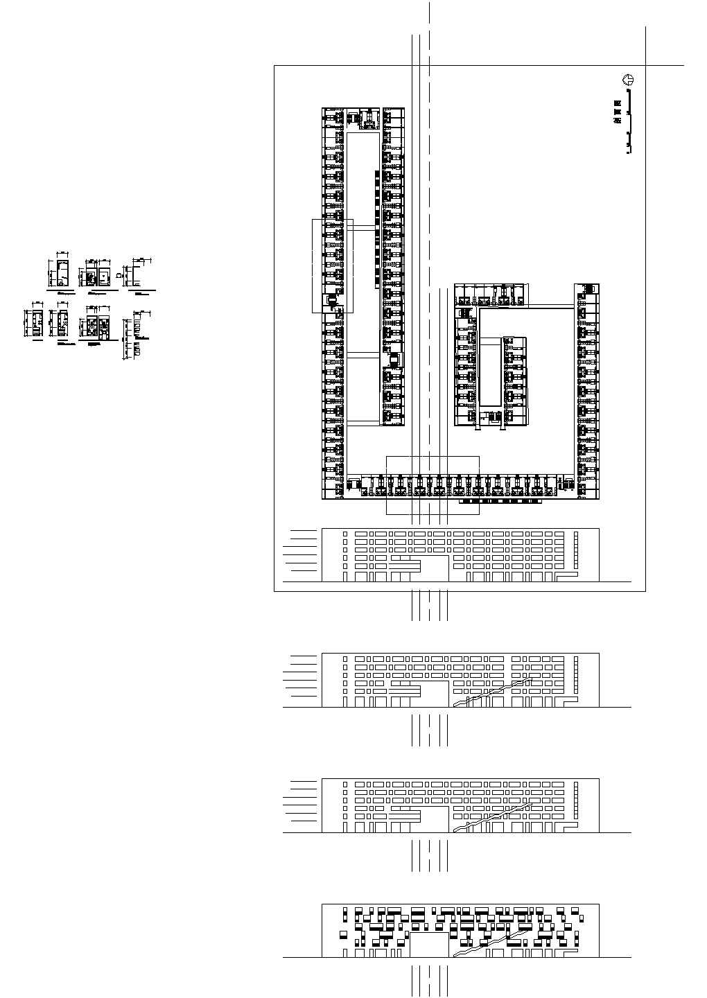 深圳华为宿舍建筑施工cad图纸