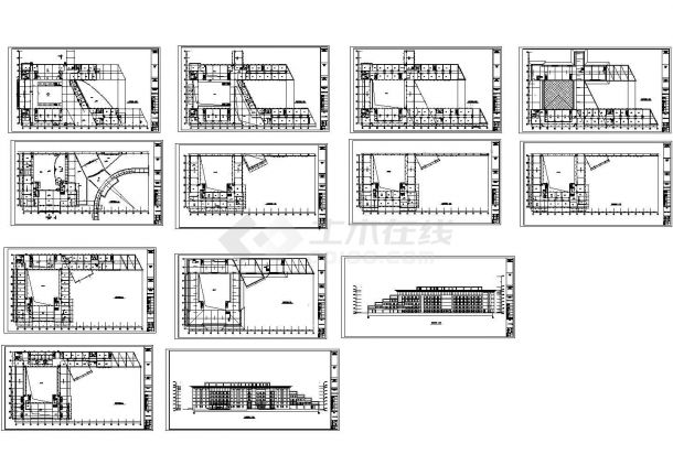 某六层砖混结构行政办公中心a区设计cad全套建筑施工图（甲级院设计）-图一