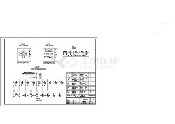 某塑料公司生活污水处理工程电气图Cad设计图-图二