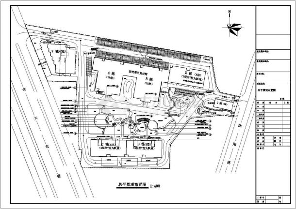 南宁某小区精致景观设计CAD-图二