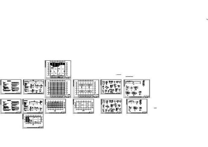1530.8㎡机械设备厂房屋结构施工图_图1
