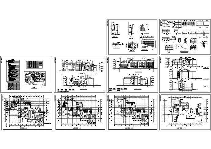 3层3034.8平米幼儿园建筑施工CAD全套图纸_图1