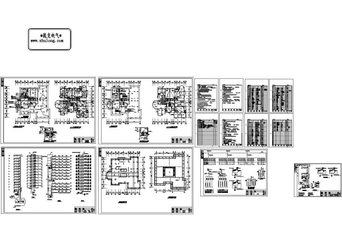 高层商住楼电气设计施工图纸，14张_图1