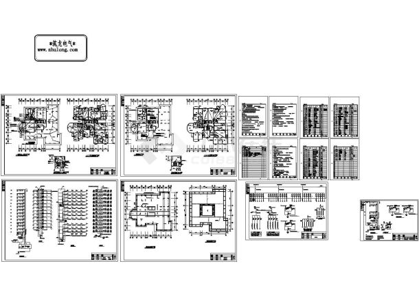 高层商住楼电气设计施工图纸，14张-图二