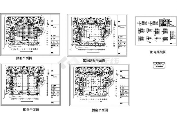 广州某商场装修工程电气施工图纸-图二