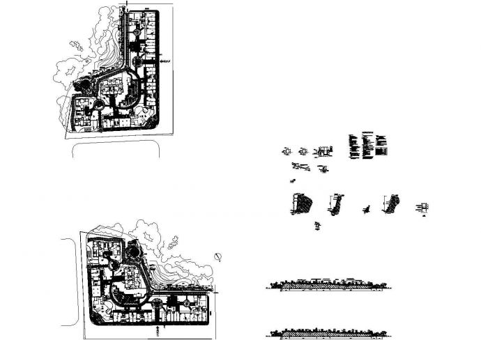 肇庆市某小区山体公园护坡施工图_dwg_图1