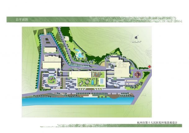 杭州市某医院环境景观设计-图二