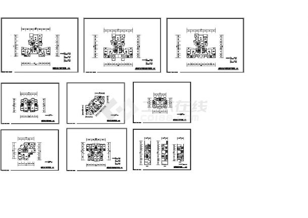 住宅户型工程设计CAD平面图-图一