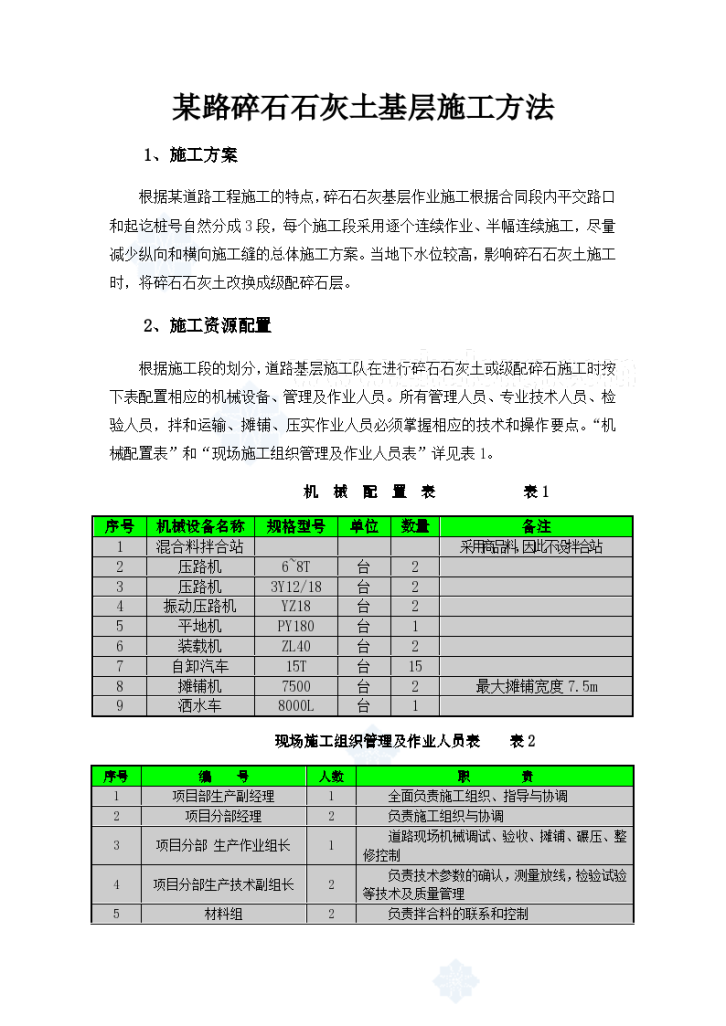 某路碎石石灰土基层施工方法-图一